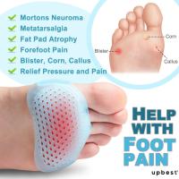 Almohadillas De Silicona Para Metatarsianos Separador De Dedos Alivio Del Dolor Orthopédicas Masajeador De Pies Antideslizante Transpirable Ligero Absorbedor De Choque Confort Para El Pie - details 4