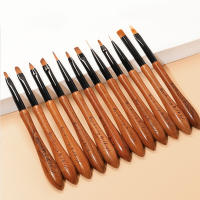 Pincel De Arte Para Uñas 1pcs Herramientas Para Manicura UV Gel Extensión Acrílica Dibujo Pintura Gradient Halo Dye - details 3