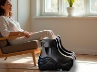 Bonplus BP Masajeador de Pies y Piernas con Calor, Máquina de Masaje de pies Shiatsu, Masaje Profundo de Tejido, 3 Niveles de Intensidad, Función Calor, Mejora Circulación - details 4
