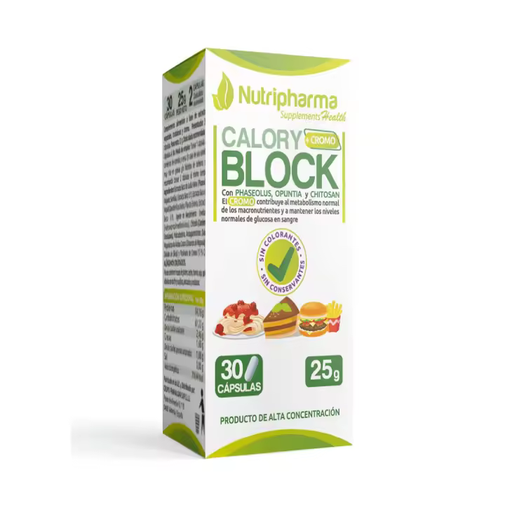 CALORY BLOCK – Bloqueador de Calorías para tus Excesos | Nutripharma Supplements - 1