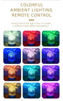 Lámpara De Mesa LED Cristal Proyector De Luz Rosa 16/3 Colores Ajustable Táctil Romántico Atmósfera Diamante Luz Nocturna USB - details 8