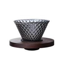 Filtro De Café Con Forma De Fresa Y Diamante Tipo Vidrio Con Madera Pallet Conico Para Té Y Café Manual Filtro De Café Colapsable - details 8