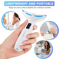 2025 Nuevo instrumento de belleza para el cuello, masajeador de microcorriente EMS para rostro y cuello, iluminación facial, instrumento de belleza para el cuidado de la piel. - details 10