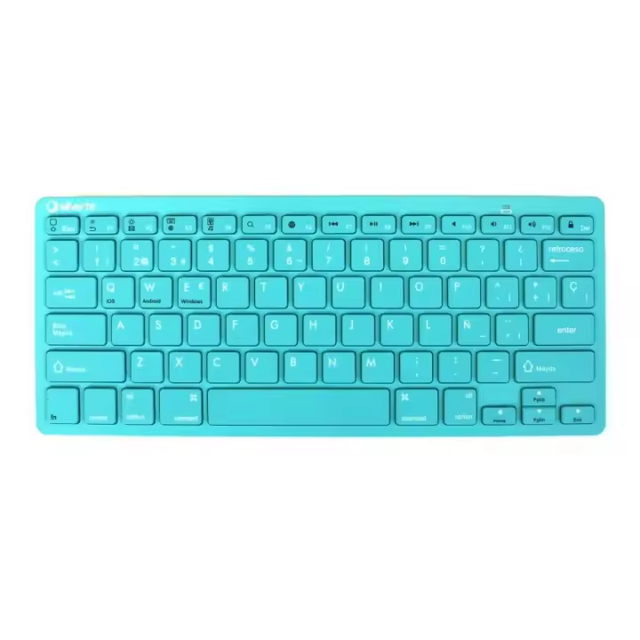 SilverHT - Teclado Wireless Inalámbrico Colors edition Turquesa 111938740199 - 1