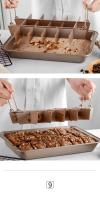 1Pc Molde Para Pastel De Lámina De Aleación De Hierro Ecológico Antiadherente Para Hornear Brownies Panes Y Postres Cuadrado - details 7