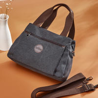 Nueva Bandolera Multifuncional Para Mujer Bolsa De Hombro Mensajera De Lona Con Gran Capacidad Estilo Casual Para Todas Las Occasiones - details 7