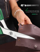 Tijeras De Costura Ajustables De Acero Inoxidable Con Mango De Goma Doble Color Para El Hogar Y Artesanía Corte De Kevlar - details 8