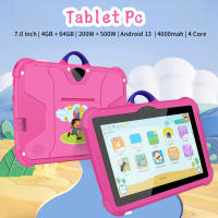 Tableta Para Niños Con Patrón De Dibujos Animados 7 Pulgadas Cuatro Núcleos 4GB RAM 64GB ROM Android Juegos De Aprendizaje Educativos Regalos Para Niños - details 0