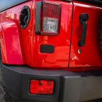Cubierta De Protección Para Faro Trasero Izquierdo De Jeep Wrangler JK 2007-2017 Accesorios Exteriores ABS Negro Instalación Fácil - details 4
