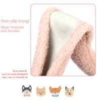 Funda De Volante De Coche De Lana De Oveja Creativa Con Bordado De Peluche Cubierta De Manija Térmica Para Otoño E Invierno - details 4