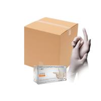 PACK 10 Cajas de 100 GUANTE DE LATEX BLANCO SIN POLVO, Med Comfort Premium Grip LIQUIDACION STOCK CADUCIDAD 03/2025 - details 0