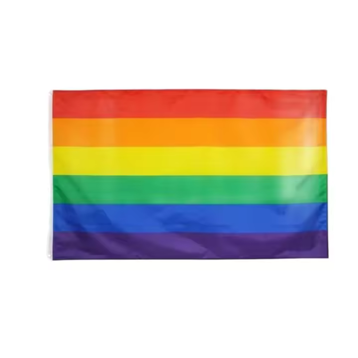 Bandera orgullo gay 150 cm x 90 cm Heniak Store rainbow de tela tipo poliester lgtbiq arcoiris rainbow multicolor pride homosexual lesbiana - 1