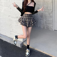 Falda Mini Tres Niveles Y2K Cintura Alta Tartán Volante Escocés Falda Skort Mujer Estilo Aesthetic Ropa Primavera Verano Otoño Invierno - details 25