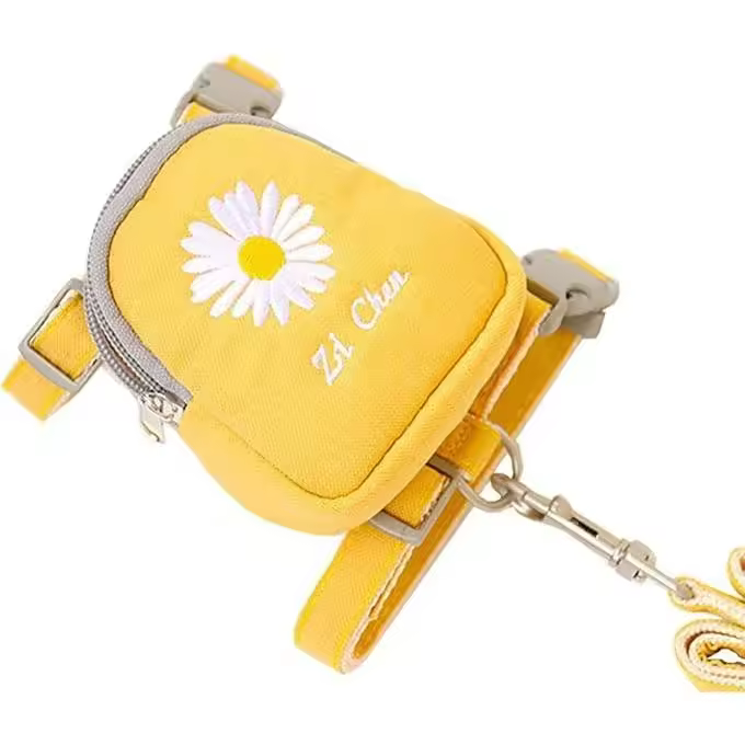 Verde Collares para Perros y Gatos Girasol Bordado | Arnés Cuerda de Pecho para Perro y Gato | Mochila Suministros para Perro - 1