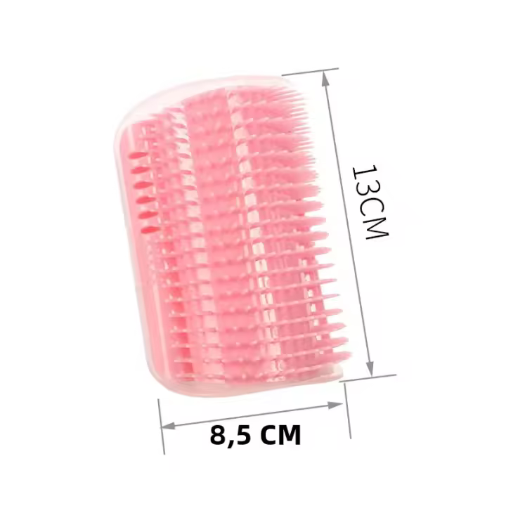 Cepillo De Masaje Para Gatos Rascador De Esquina Adecuado Para Peluquería Y Eliminación De Pelo Cepillo Desmontable Para Gatos Chicos Material Plástico - 1