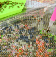 Kit de Pintura de Diamantes 5D DIY | Gato y Tigre Paisaje de Montaña | Decoración Hogar Pared - details 3