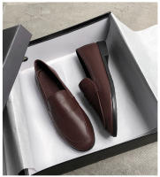 Nuevos Zapatos Pequeños De Cuero Para Mujer Estilo Británico Vintage Antideslizantes Moda Casual Zapatillas Planas Sin Cierre - details 12
