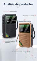 Mini Radio Portátil AM/FM/SW 3-Band Para Correr Y Caminar Con Soporte De Auriculares Y Recargable Radio FM Receptor - details 2