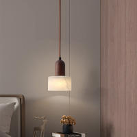 Nueva Cabeza De Cama De Mármol Con Candelabro Retro Chino Luz De Lujo Cable Luz De Sensación Avanzada Wabi-Sabi Para Dormitorio Master - details 7