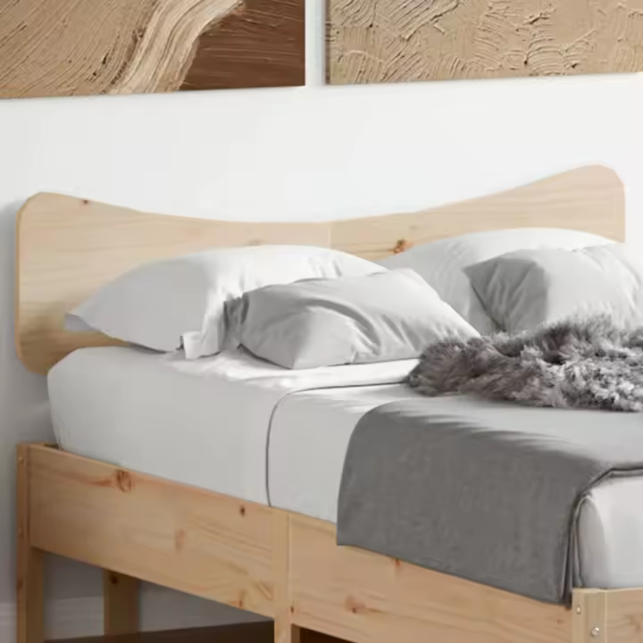 vidaXL Cabecero de madera maciza de pino 120 cm - 1