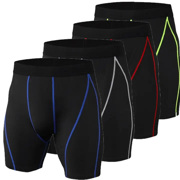 Shorts De Compresión Para Hombre Verano Tights Delgados Secado Rápido Entrenamiento Deporte Shorts De Correr Gimnasio Fitness Running Pantalones Cortos - 1