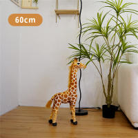 Gran Peluche De Giraffa Real Vida Juguete De Peluche De Animal Suave Para Decoración De Habitación Regalo De Cumpleaños Para Niños - details 1