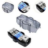 Bloque De Distribución Fusible 1 En 2 Salidas 2x 4/8 60A 80A 100A Portátil Accesorios Para Coches RVs Yate Barco Material Plástico - details 4