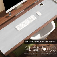 Alfombrilla De Escritorio En Cuero PVC 63 Pulgadas Protector Impermeable Para Computadora Y TV Estilo Europeo Rectangular Medio 1500x750x1mm - details 1