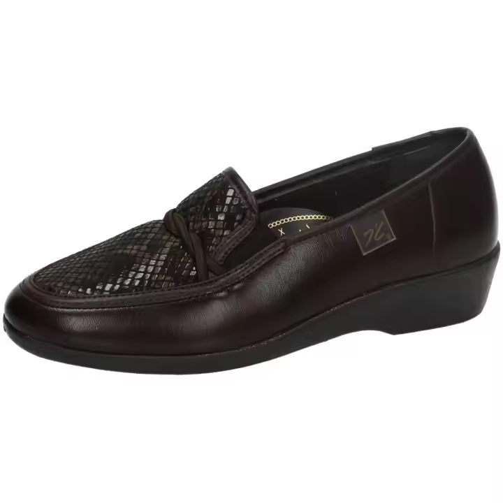 Zapatos Mocasín marca DOCTOR CUTILLAS para señora en color marrón. MOCASINES MARRONES - 1