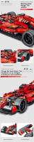 Kit De Modelos De Coches De Carreras F1 Con Bloques Técnicos MOC Supercar Para Niños Juguetes De Construcción De 1200 Piezas Regalo Para Niños Y Adolescentes - details 3