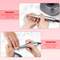 Profesional Recargable Portátil Torno De Uñas Eléctrico Pulidora Manicura Máquina Para Uñas De Acrílico Y Gel 40000 RPM - details 3