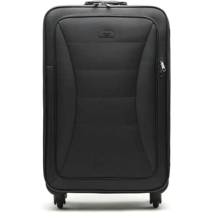Maleta de Tela Grande de Viaje Leslie Negro Unisex - Equipaje Blando semirrígido de 80L 77 X 46 X 26 cm de 4 Ruedas - 1