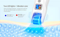 Hello Face EMS Titanium Derma Roller 540 Agujas Rejuvenecimiento Colágeno Micro Corriente Vibración LED Con 2 Cabezales De Rodillo - details 5