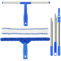 Kit Profesional De Limpieza De Ventanas Con Esponja Y Escobilla Y Pala De Acero Inoxidable De 53 Pulgadas Herramienta De Limpieza Para Ventanas - details 6