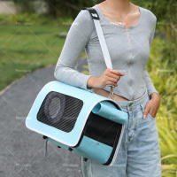 Mochila portátil y transpirable de gran capacidad para perros, bolsa de protección solar para mascotas, mochila de viaje para llevar - details 3