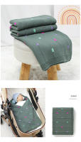 Manta de punto para Bebe recién nasido, edredón de Cama para niños, 100x80cm, cuna para Niños, cochecito a Cuadros, supersuave, Moda de puntos de Colores - details 12