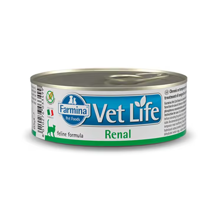 Farmina Vet Life Renal Latas para Gatos (12 uds x 85 gr) - Alimento Húmedo para Gatos - 1