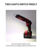 Lámpara De Trabajo LED Milwaukee 18V Compacta Plegable Para Viajes Y Camping Luz Exterior Rotativa Eléctrica Familiar Emergencia Farol De Inundación - details 8