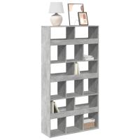 vidaXL Estantería de madera de ingeniería blanca 100x33x187,5 cm en color Blanco/Roble Sonoma/Gris sonoma y más | almacenamiento funcional diseño moderno para baño dormitorio sala - details 4