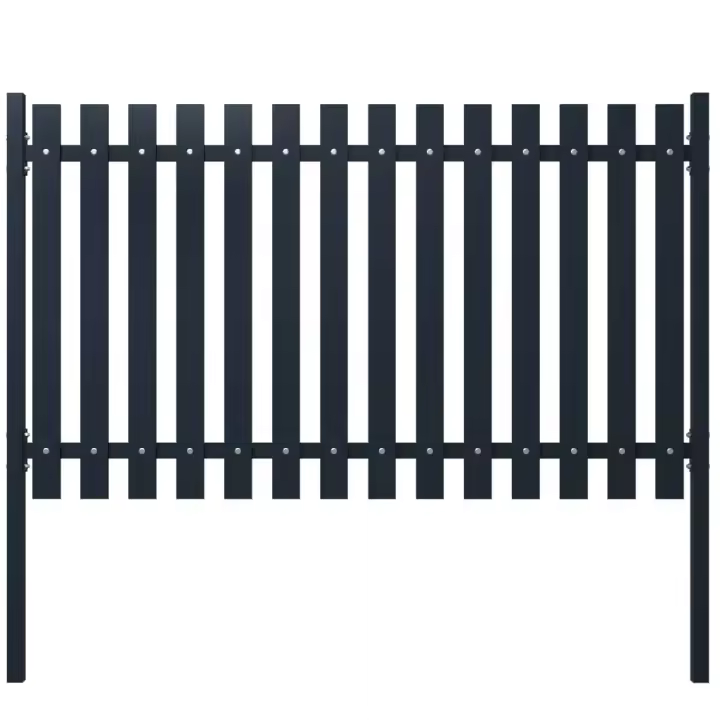 vidaXL Panel de valla acero recubrimiento polvo antracita 174,5x75 cm - 1