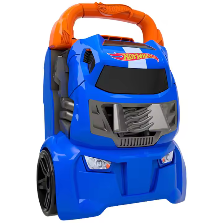 Maletín Guardacoches Lanzador Hot Wheels 2 En 1 con capacidad para 20 coches. 4 pistas distintas. (Cefa 04623) - 1