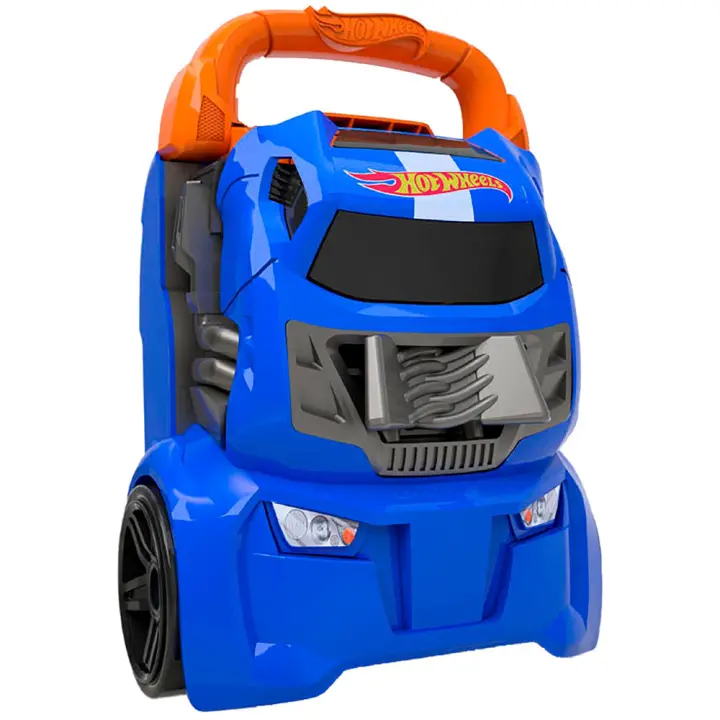 Maletín Guardacoches Lanzador Hot Wheels 2 En 1 con capacidad para 20 coches. 4 pistas distintas. (Cefa 04623) - 1
