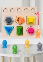 Juguetes Educativos Montessori De Madera Con Atracción Magnética Para Niños Puzzle De Colores Y Formas Para El Desarrollo Cognitivo - details 0