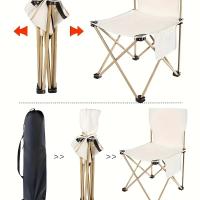 - Silla Plegable para Exteriores en Blanco - Espaciosa y Duradera - details 1