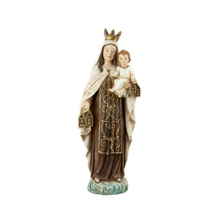 Inmaculada Romero Figura Virgen del Carmen 40 Cm. Escultura Patrona Marineros Madera - 1
