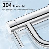 Grifo de Baño de Acero Inoxidable Cromado - details 1