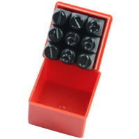 Juego De 9 Piezas De Estampadores Numéricos Metálicos Para Impresión En Metal Plástico Madera Y Cuero Números Digitales 0-8 - details 4
