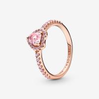 PANDORA Anillo Corazón Brillante en Plata de Primera Ley 925 - Un Símbolo de Amor y Elegancia con Acabado Sofisticado y Detalles Exquisitos - details 1