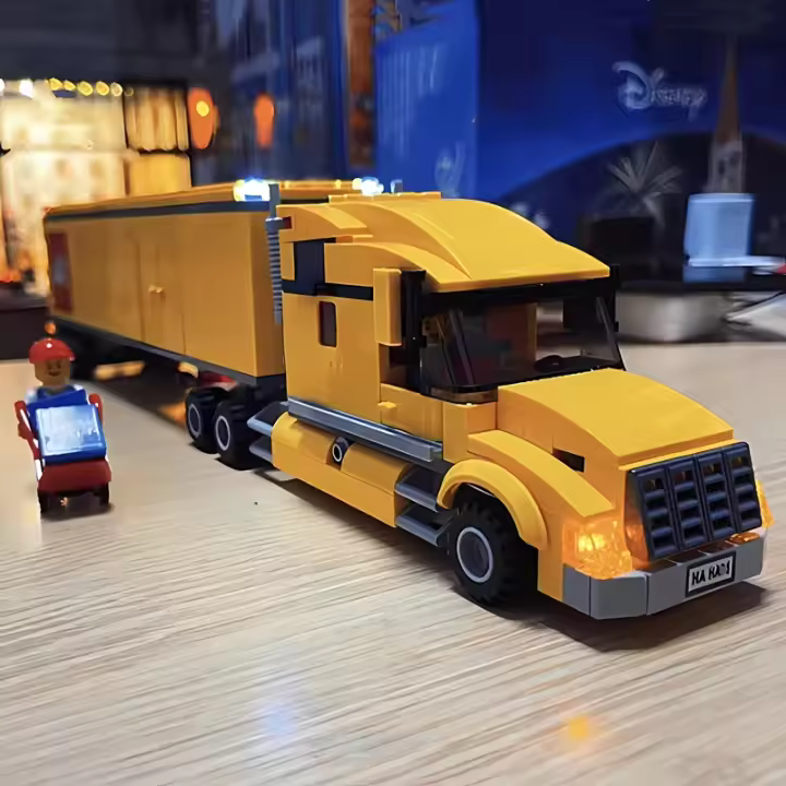 Nueva Producto Serie Ciudad Transporte Camión Amarillo De Bloques De Construcción Juguete De Rompecabezas Para Niños Regalos Educativos Para Edad 6-12 Años - 1