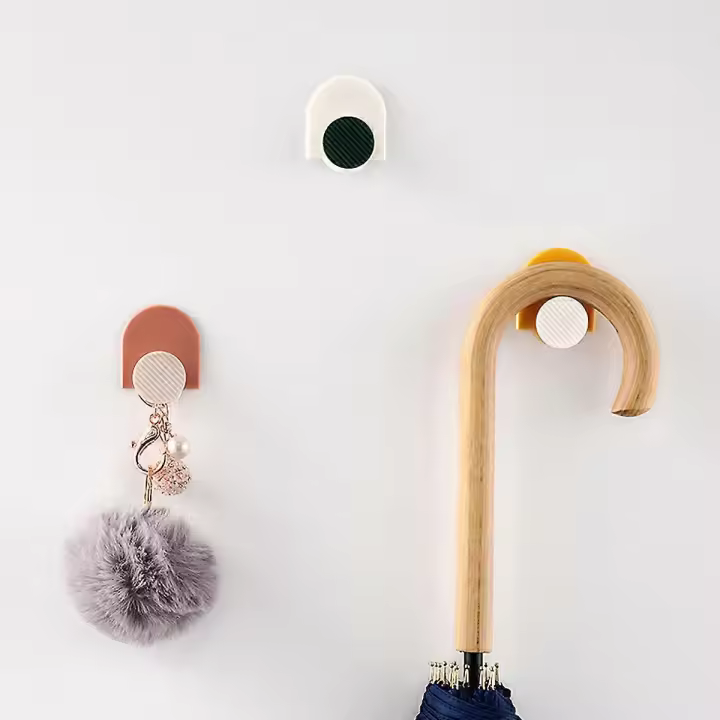 Ganchos de toalla para Ganchos de autoadhesivos, Armaro en baño Cocina Hogar 4 colores - 1